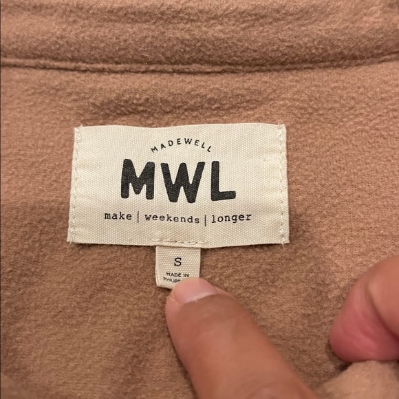 Madewell MWL Fleecelayer Shirt-Jacket size small - Picture 2 of 7